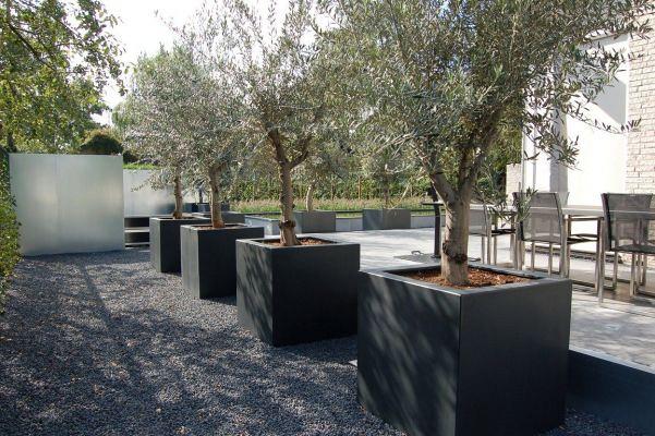 Plantenbak Carrez met bodem polyester 120x120x80 cm