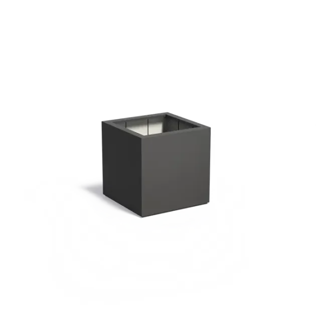 Plantenbak Carrez met bodem polyester 80x80x80 cm