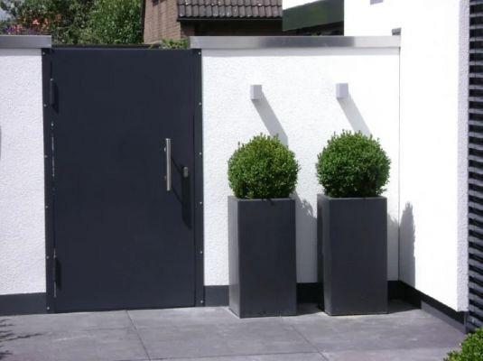 Plantenbak Carrez met bodem polyester 40x40x100 cm