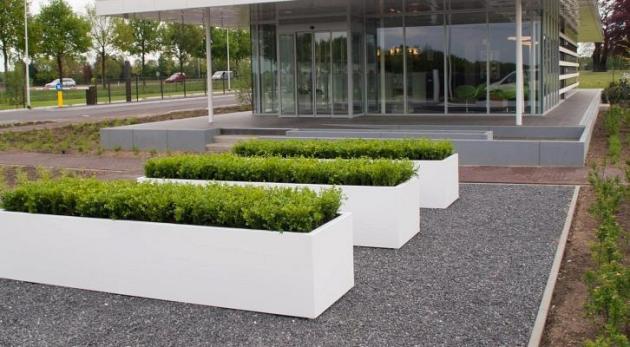 Plantenbak Carrez met bodem polyester 150x50x60 cm