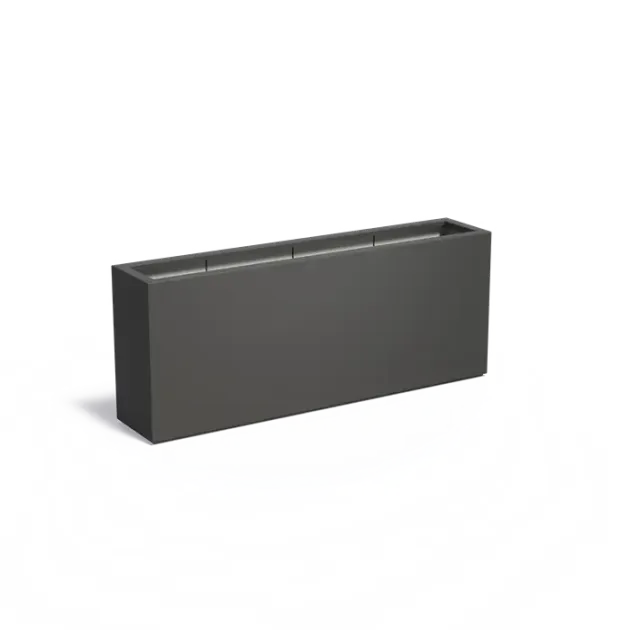 Plantenbak Carrez met bodem polyester 200x40x80 cm