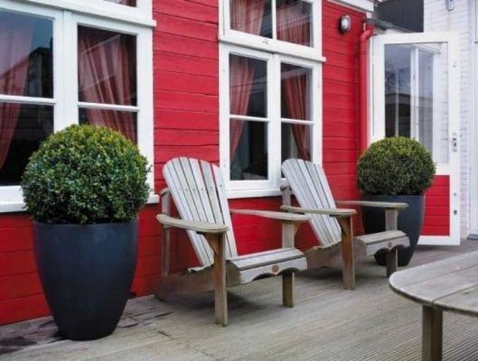 Plantenbak Canna met bodem polyester Ø70x112 cm