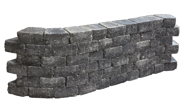 Pilestone Trapezium 23/17x21,5x10 cm Coal