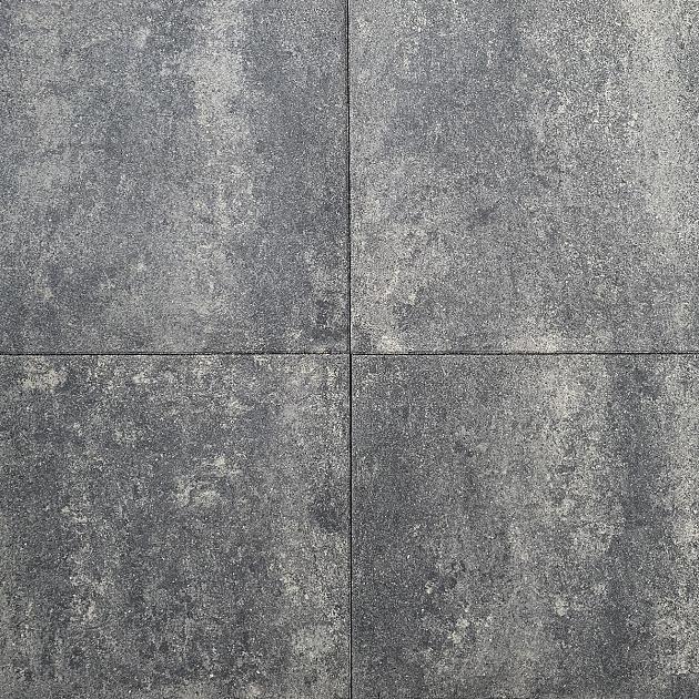 Budget Terrastegel 60x60x4 cm Grijs/Zwart