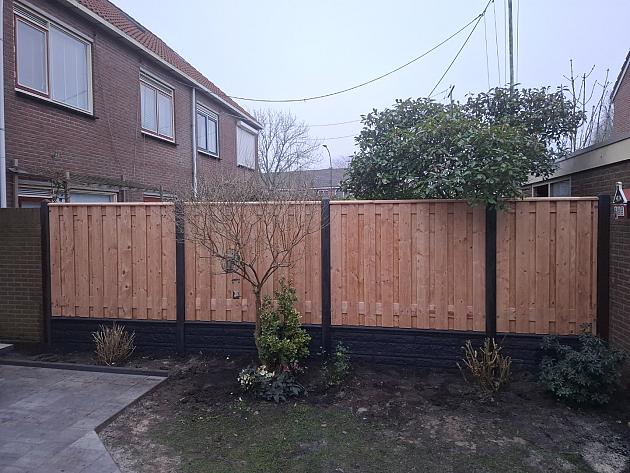 Beton Onderplaat 26x4,8x184 cm, Zwart gecoat Rotsmotief