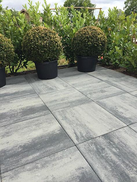 H2O Comfort Square 60x60x4 cm Nero/Grey