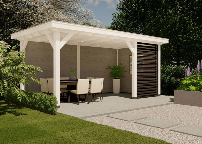 3617 buitenverblijf barcelona 3300x5935 mm wit grijs linkerzijde 2