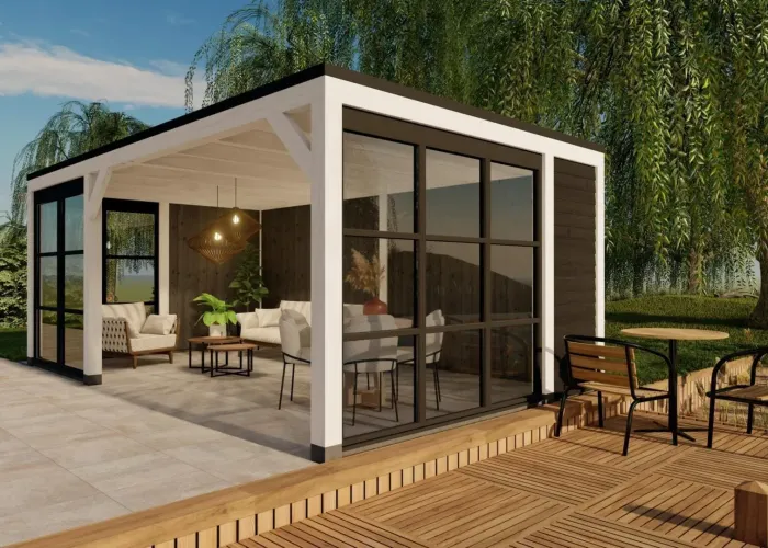 3657 buitenverblijf valencia 6395x3770mm aan het water  rechterkant