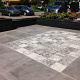 Outletpartij Edam: Designo 60x60x3 cm Flamed Grey