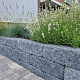 Restpartij Almere: Ca. 132 stuks Splitrocks 11x13x32 cm Getrommeld Antraciet