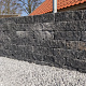 Restpartij Almere: Ca. 132 stuks Splitrocks 11x13x32 cm Getrommeld Antraciet