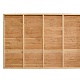 JWOODS Wand Modern 201 tot 300 cm - Zweeds rabat naturel dubbelzijdig