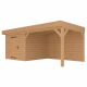 JWOODS Buitenverblijf 600x300cm incl. berging 200(b), Geschaafd met zweeds rabat Naturel