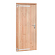 Douglas enkele dichte deur incl. kozijn, 90 x 201 cm., linksdraaiend, kleurloos geïmpregneerd