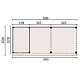 JWOODS Buitenverblijf 900x370cm incl. berging 200(b), Geschaafd met horizontaal triple rabat