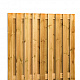 Grenen Tuinscherm 19-planks 180x180 cm, recht verticaal