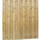 Jumboscherm geschaafd vuren 18-plank 180x200cm, recht verticaal