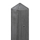 Beton korte hoek paal 10x10x190cm Antraciet tbv scherm van 90cm