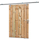 Schuifdeur incl. rail, geschaafd geïmpregneerd grenen 130x195 cm