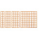 Trellis recht 60x180 cm onbehandeld geschaafd hardhout