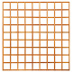 Trellis recht 180x180 cm onbehandeld geschaafd hardhout