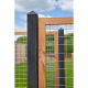 Gaaselement 180x180 cm met kader 4,5x7 cm onbehandeld douglashout