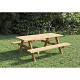 Picknicktafel Basis geïmpregneerd, geschaafd vuren 180x155x77 cm