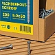 Potdekselschroef RVS met zwarte kop 4,0x40 mm 200 st.