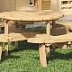 Picknicktafel Giant geolied hardhout 250x160x75 cm