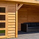 JWOODS Wand 201 tot 300 cm - Horizontaal triple rabat Naturel enkelzijdig
