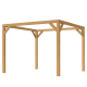 JWOODS DHZ Pergola 400x300 cm, Fijnbezaagd
