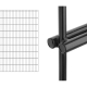 Hillfence metalen staafmatten zwart, 250x103 cm.