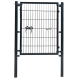 Hillfence metalen enkele poort Premium-line, 100x100 cm, zwart