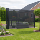 Inova Windscherm Zwart 400x120 t/m 185 cm Soltis 86 doek