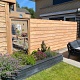 JWOODS Douglas Fijnbezaagde Plank 2,2x20x400 cm, zwart gedompeld