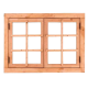 Red Class Wood uitzetraam, 6-ruits Uitzetraam B900 x H700 mm buitenmaat sponningmaat kozijn (B850xH6