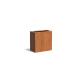 Plantenbak Carrez met bodem cortenstaal 80x40x80 cm