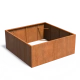 Plantenbak Carrez zonder bodem cortenstaal 200x200x80 cm