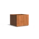 Plantenbak Carrez met wielen cortenstaal 100x100x80 cm