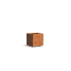 Plantenbak Carrez met wielen cortenstaal 50x50x50 cm