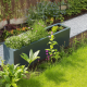 Stalen plantenbak - Rechthoek - 321,2 x 50 x 50 cm - RAL9010 mat (wit) - Zonder bodemplaat - Met ban