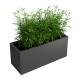 Stalen plantenbak - Rechthoek - 321,2 x 50 x 50 cm - RAL9010 mat (wit) - Zonder bodemplaat - Met ban