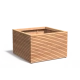 Plantenbak Malaga Rhombus hardhout 120x120x74,6 cm