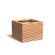 Plantenbak Malaga Rhombus hardhout 100x100x74,6 cm