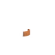 Keerwand buitenbocht Cortenstaal 2 mm 50x50x20 cm