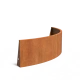 Keerwand buitenbocht Cortenstaal 3 mm 200x200x60 cm