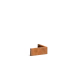Keerwand buitenhoek Cortenstaal 2 mm 50x50x20 cm