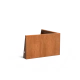 Keerwand buitenhoek Cortenstaal 3 mm 100x100x60 cm