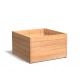 Plantenbak Carrez met bodem hardhout 120x120x71,3 cm