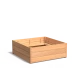 Plantenbak Carrez met bodem hardhout 120x120x43,5 cm